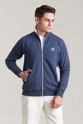 Denim Jacket in Cotton Fleece  - VENARI